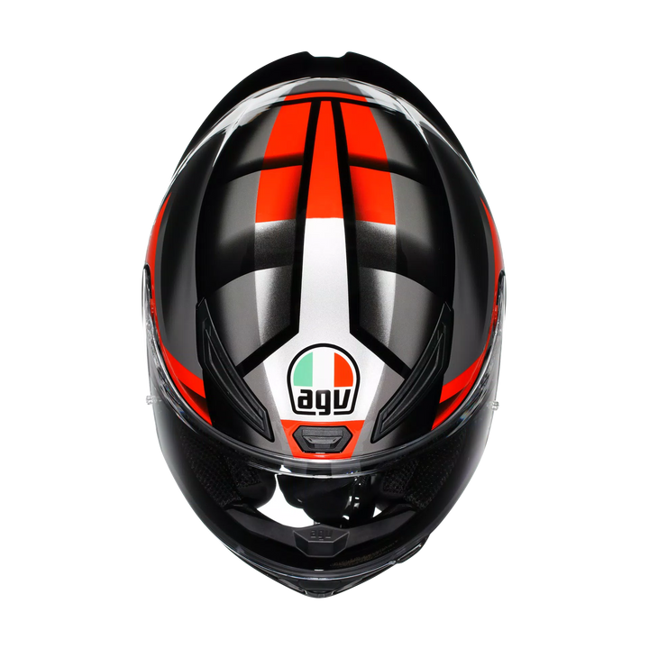 AGV K1 S Helmet - Fastlap Black/Gray/Red