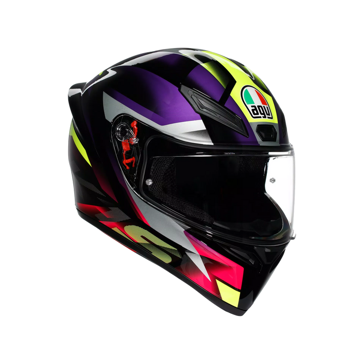 AGV K1 S Helmet - Fastlap Black/Purple/Pink