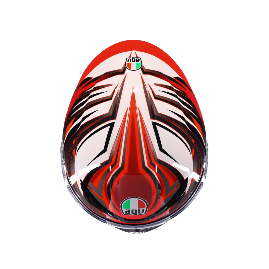 AGV K6 S Helmet - Reeval White/Red/Grey