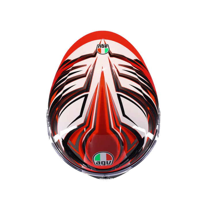 AGV K6 S Helmet - Reeval White/Red/Grey