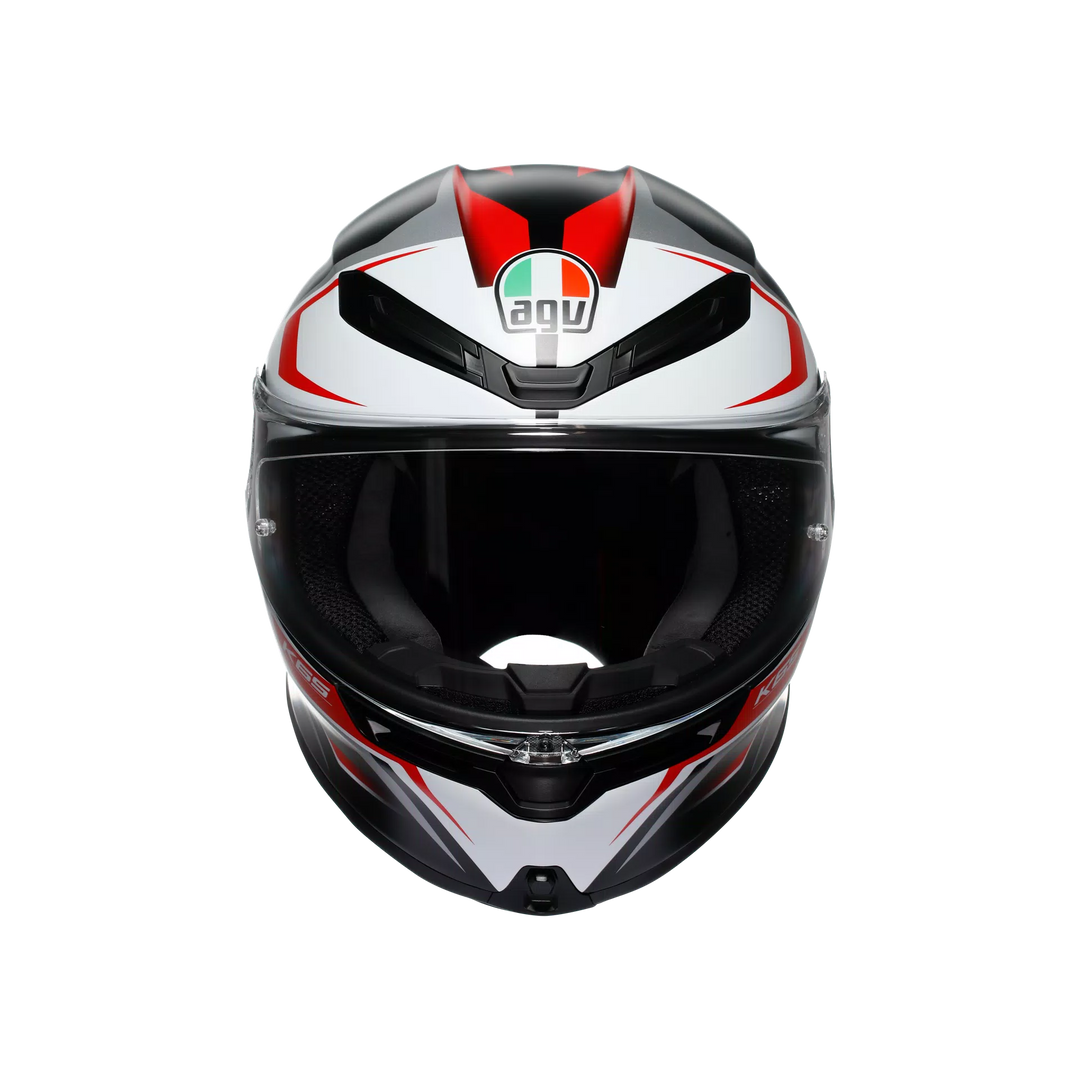 AGV K6 S Helmet - Karve Matte Black/White/Red