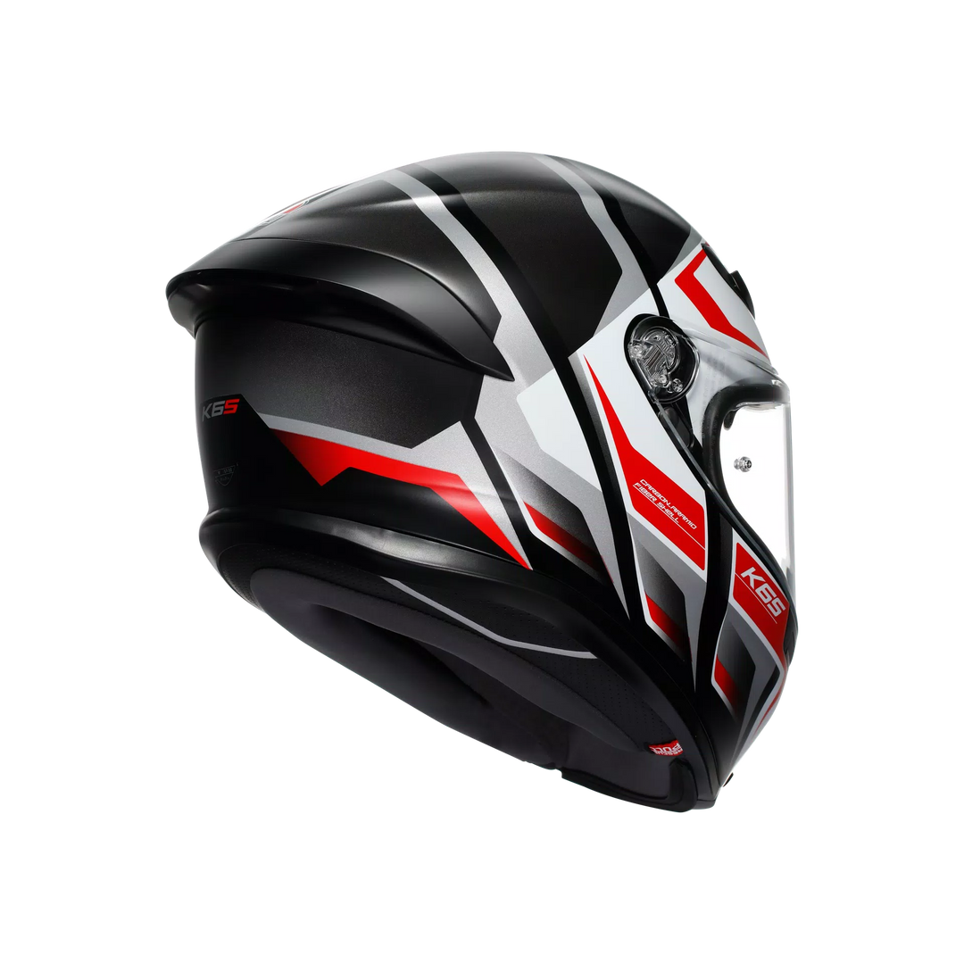 AGV K6 S Helmet - Karve Matte Black/White/Red