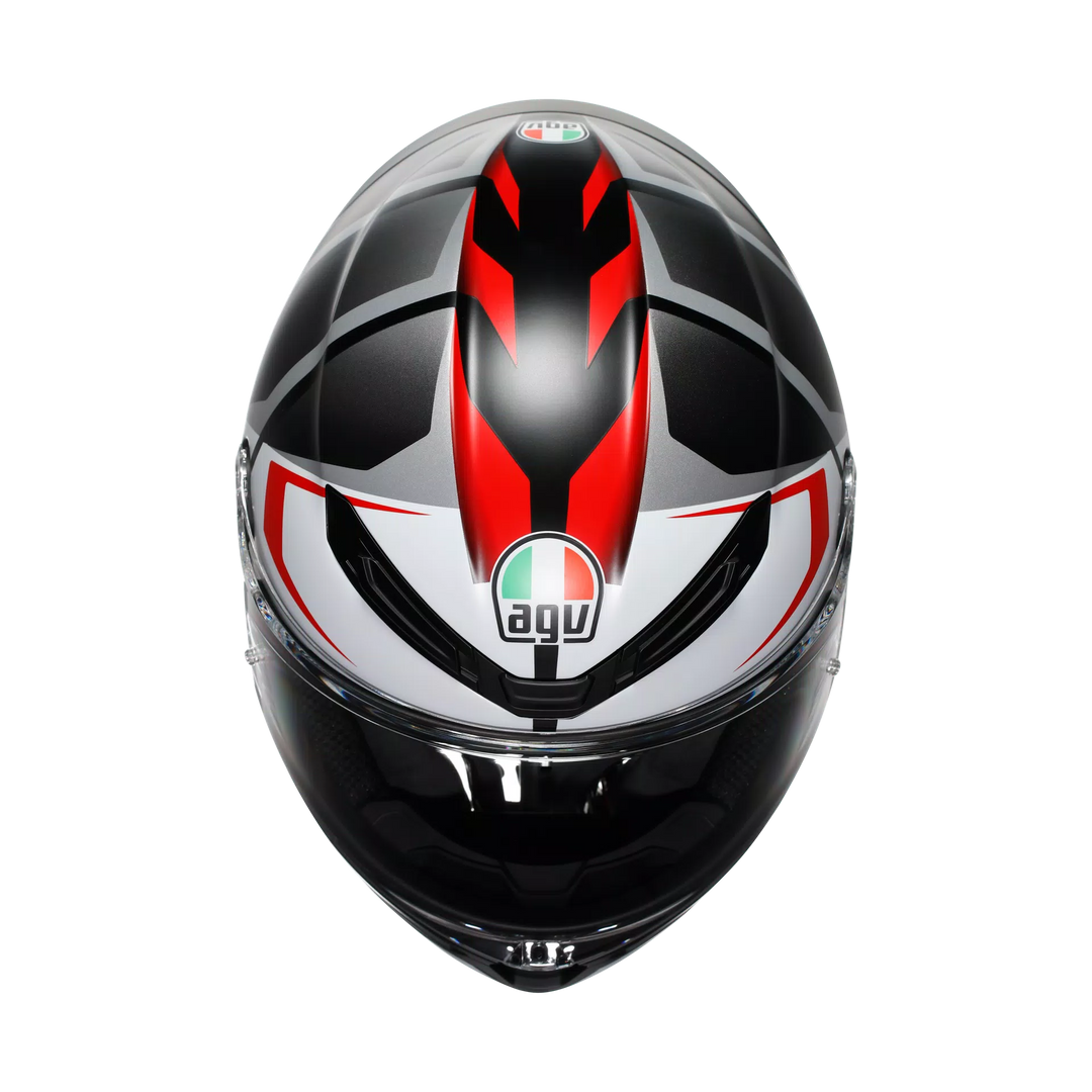 AGV K6 S Helmet - Karve Matte Black/White/Red