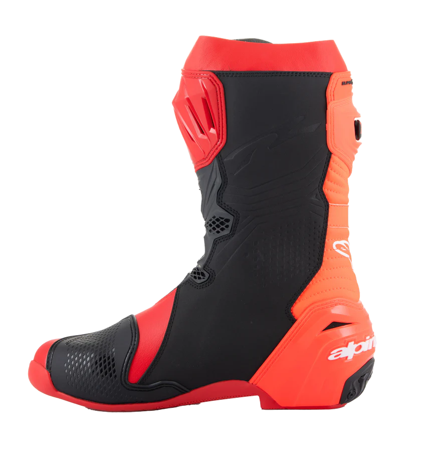 Alpinestars Supertech R Boots - Bright Red/Red Fluo