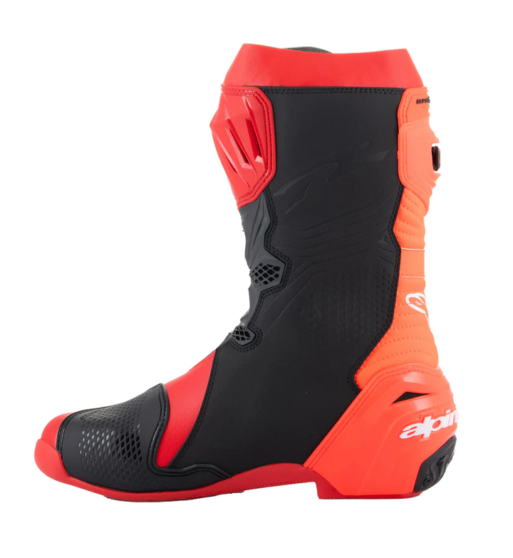 Alpinestars Supertech R Boots - Bright Red/Red Fluo