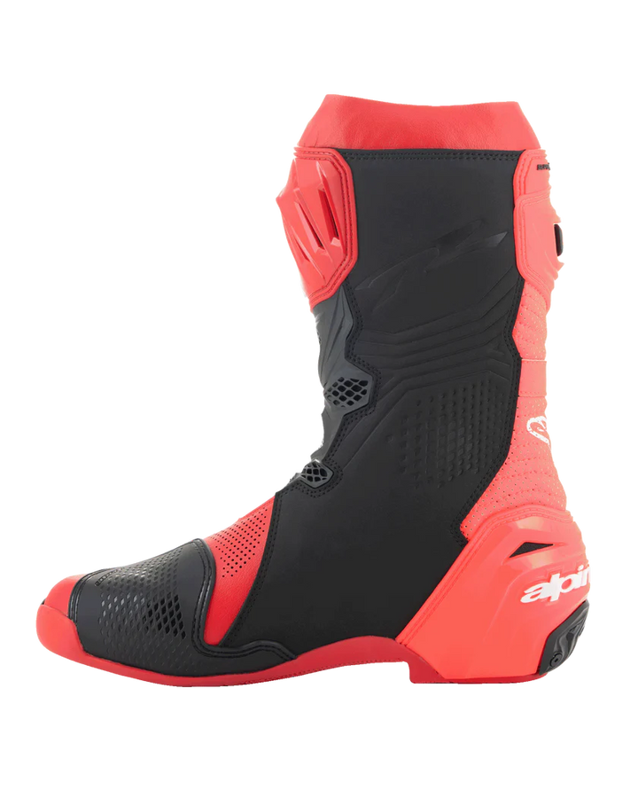 Alpinestars Supertech R Vented Boots - Bright Red/Red Fluo