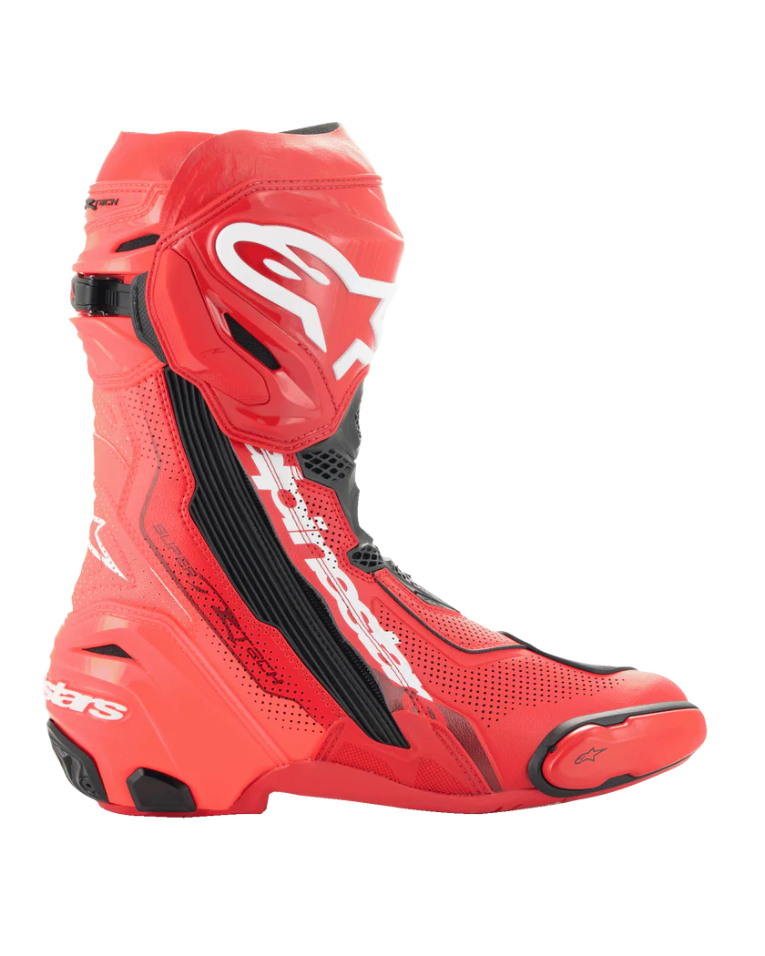 Alpinestars Supertech R Vented Boots - Bright Red/Red Fluo