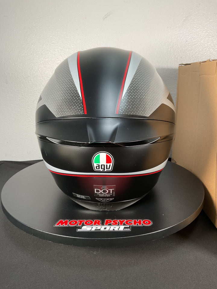 AGV K1 S Helmet - Lap Matte Black/Grey/Red - Size Small - Used Like New