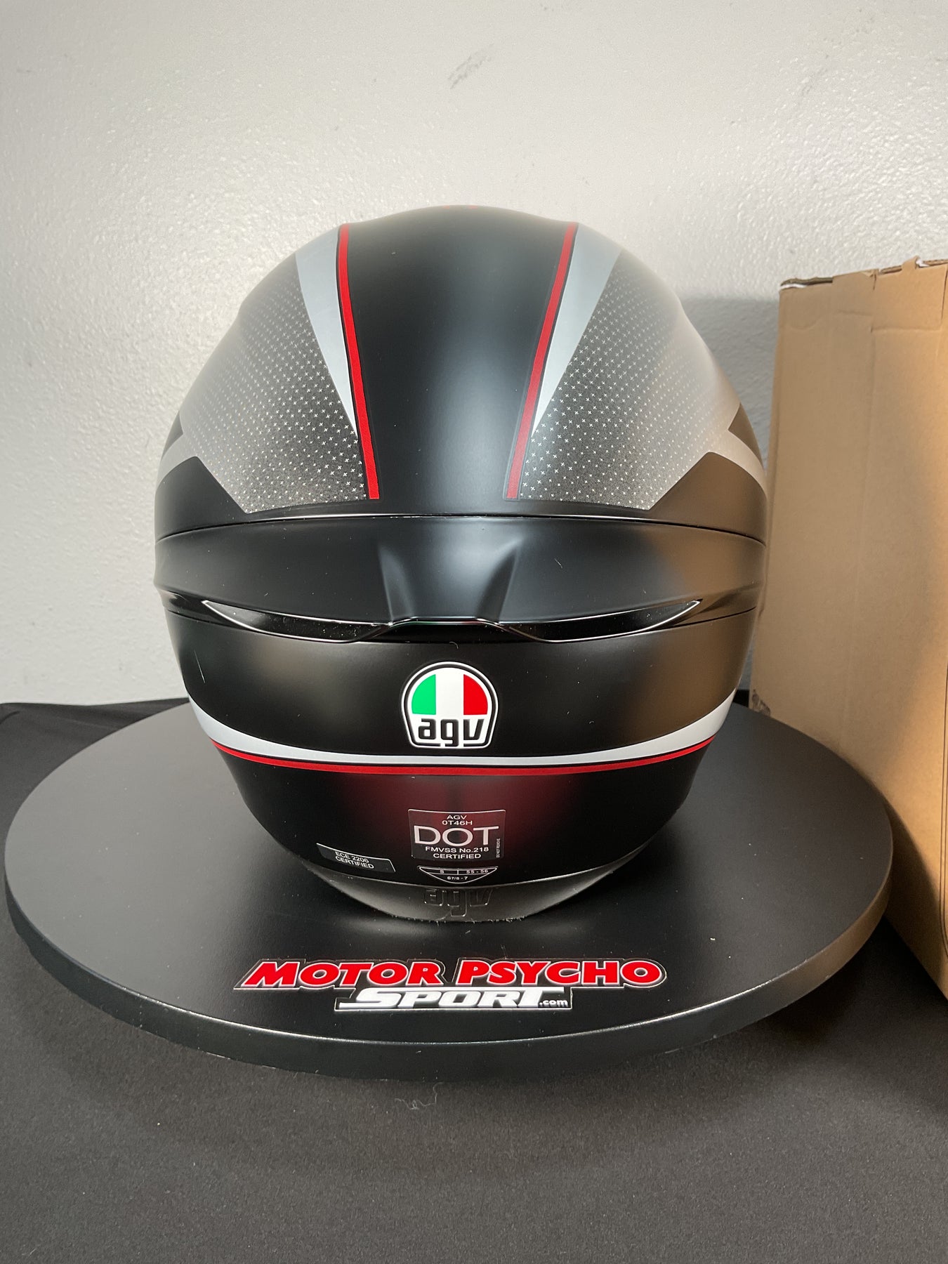agv k1 grey AGV K1 S Helmet - Lap Matte Black/Grey/Red - Size Small