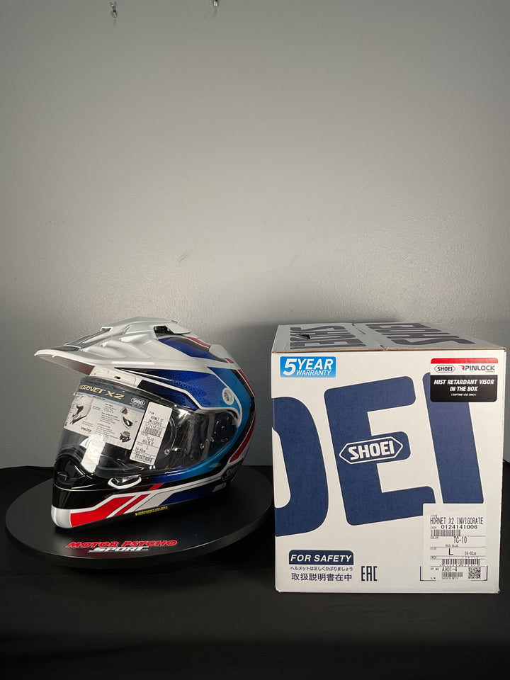 Shoei Hornet X2 Invigorate Adventure Helmet - TC-10 - Size Large - Used Fair