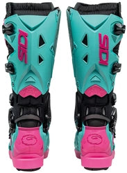 SIDI CROSSFIRE 3 SRS OFF-ROAD BOOTS - BLACK/MINT/PINK
