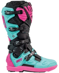SIDI CROSSFIRE 3 SRS OFF-ROAD BOOTS - BLACK/MINT/PINK
