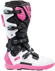 SIDI CROSSFIRE 3 SRS OFF-ROAD BOOTS - BLACK/WHITE/PINK