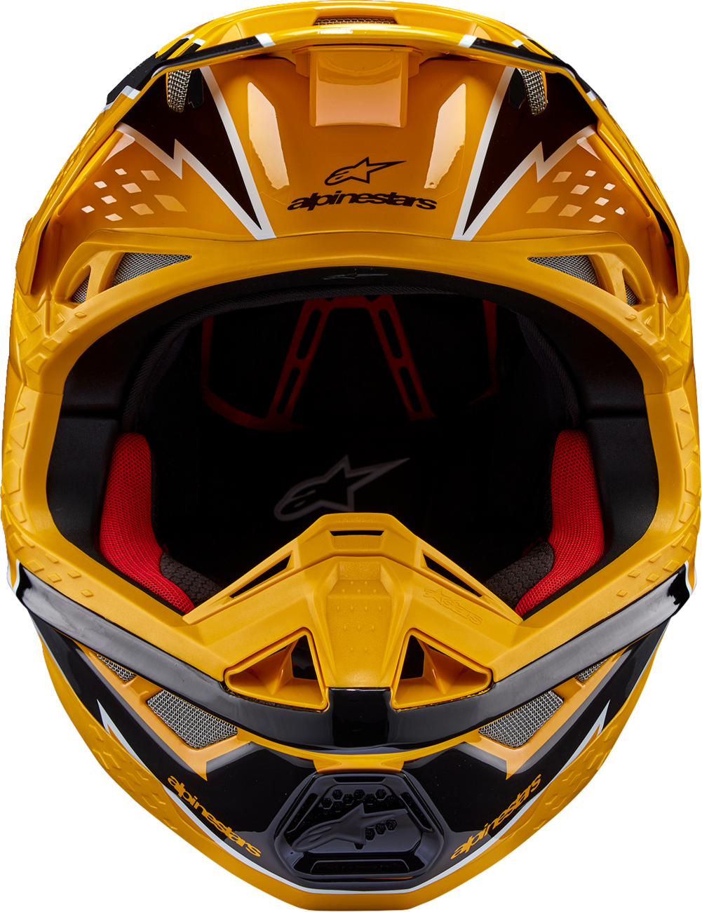 Alpinestars Supertech S-M10 Ampress Helmet - Gloss Black/Yellow