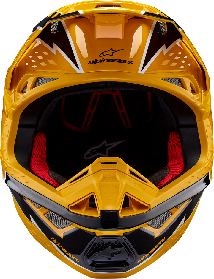 Alpinestars Supertech S-M10 Ampress Helmet - Gloss Black/Yellow