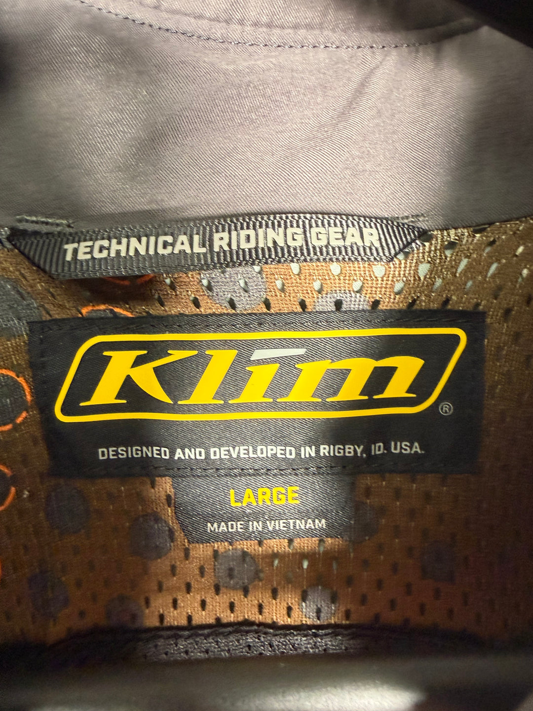 KLIM SEDONA JACKET - SLATE GRAY - TEAK - Size Large - OPEN BOX - FINAL SALE / NO RETURNS