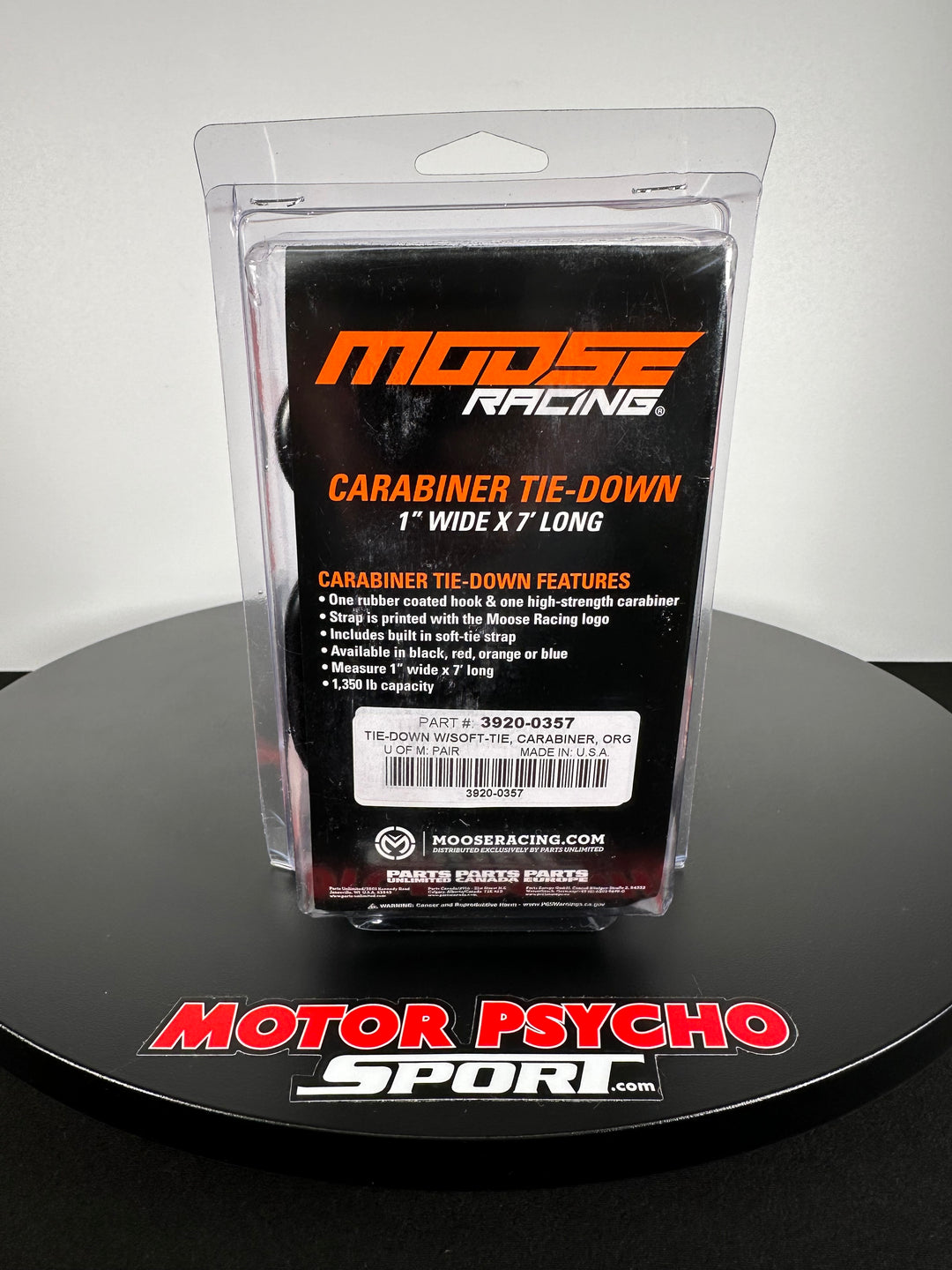 Moose Offroad Carabiner Tie-Down - Orange