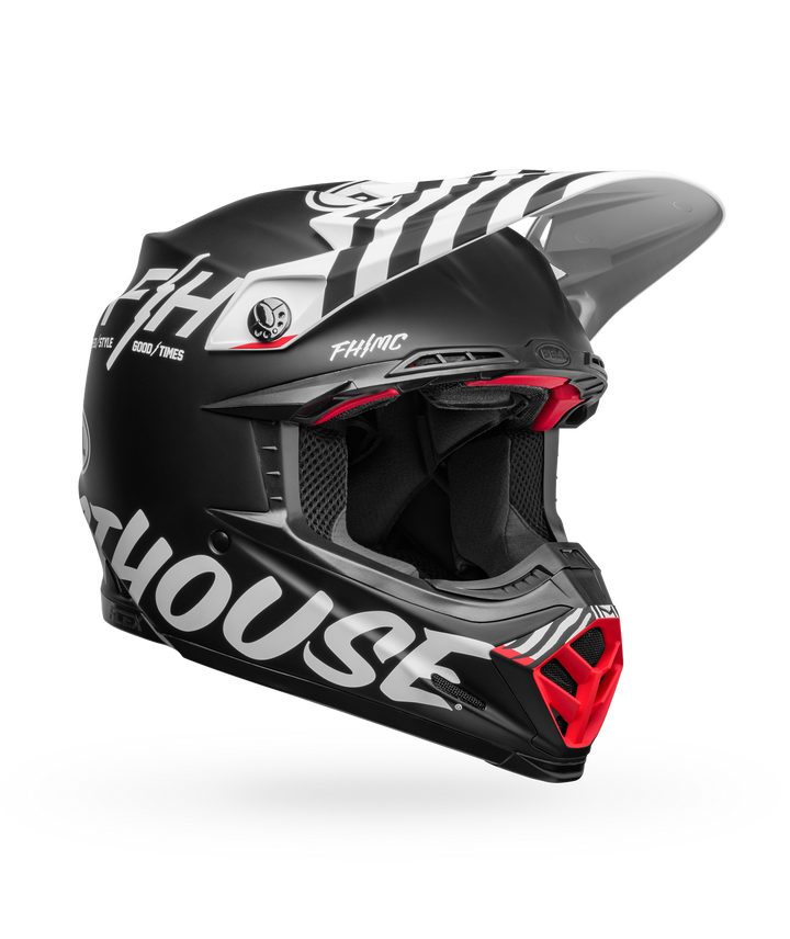 Bell Moto-9S Flex Helmet - Fasthouse Flex Crew Matte Black/White - Size L