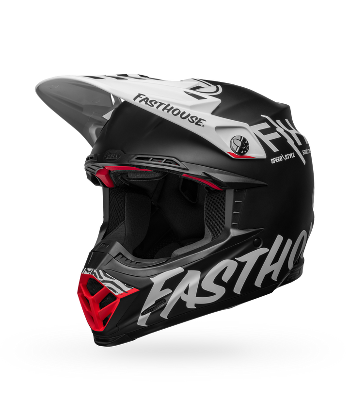 Bell Moto-9S Flex Helmet - Fasthouse Flex Crew Matte Black/White - Size L