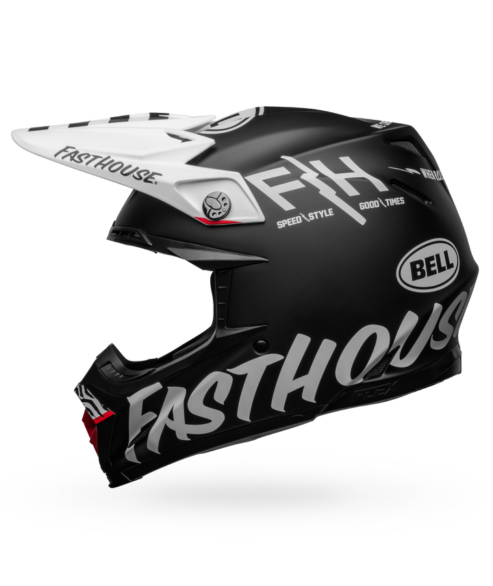 Bell Moto-9S Flex Helmet - Fasthouse Flex Crew Matte Black/White - Size L