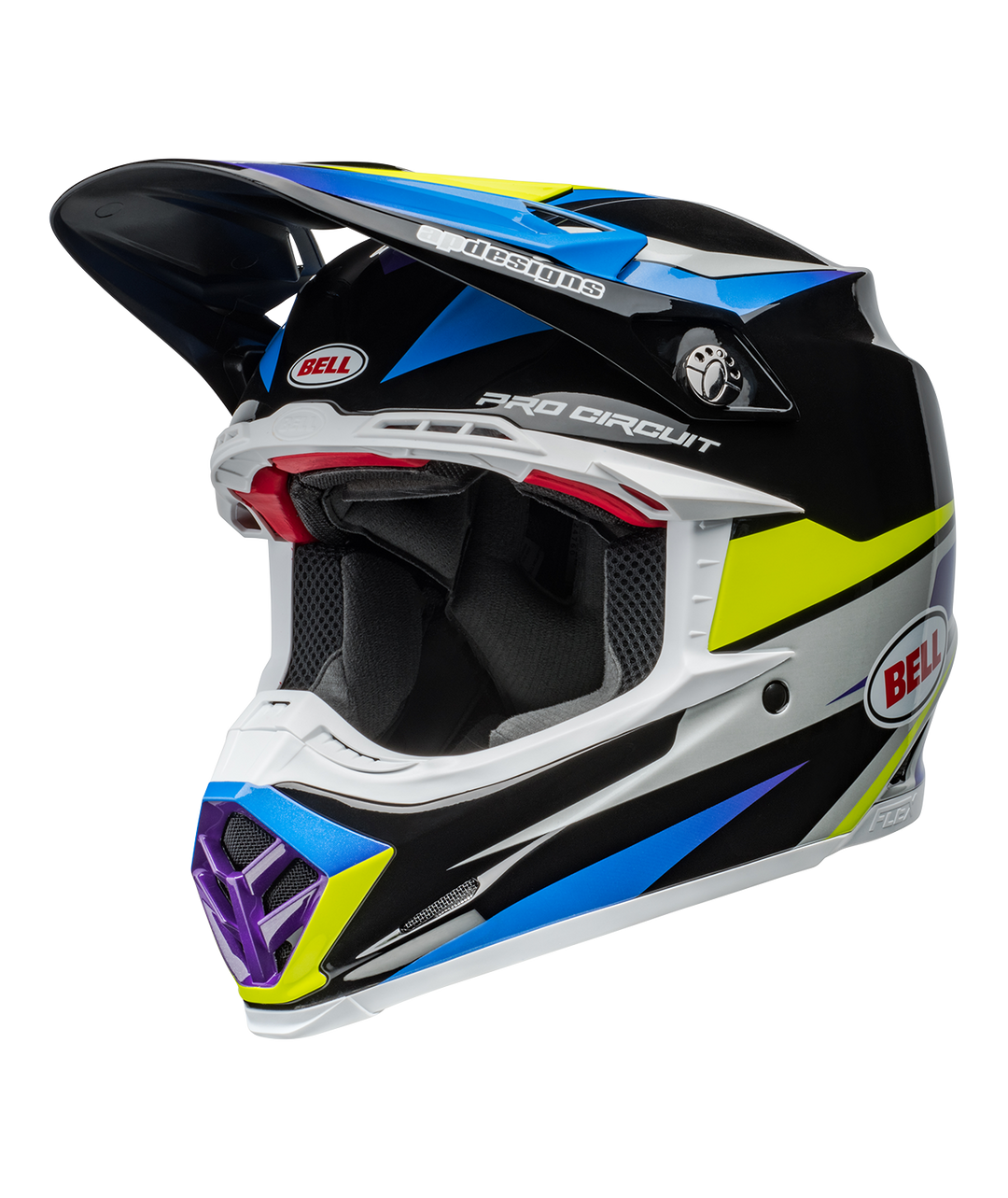 Bell Moto-9S Flex Helmet - Pro Circuit Replica 24 Gloss Black/Blue