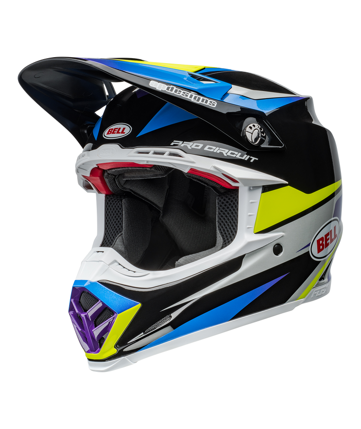 Bell Moto-9S Flex Helmet - Pro Circuit Replica 24 Gloss Black/Blue