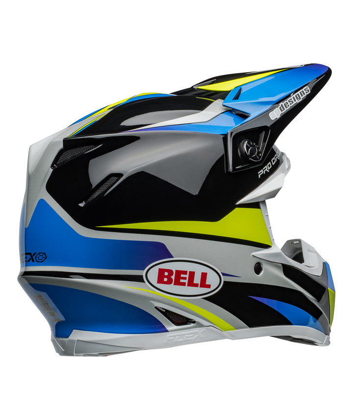 Bell Moto-9S Flex Helmet - Pro Circuit Replica 24 Gloss Black/Blue