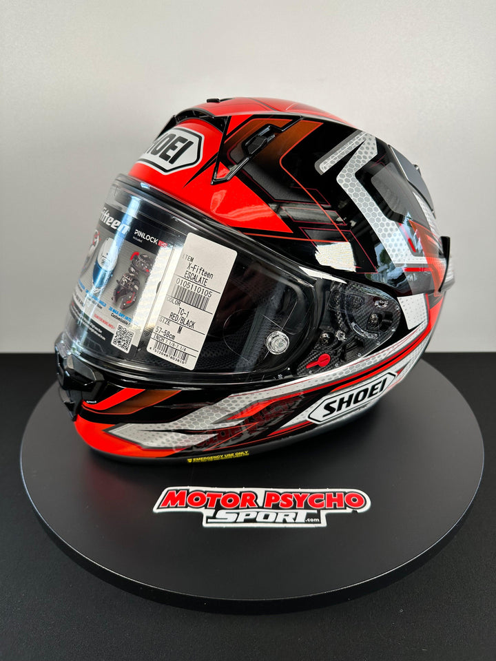 Shoei X-15 Escalate Helmet - TC-1 Red/Black/White - Size Medium - USED / OPEN BOX