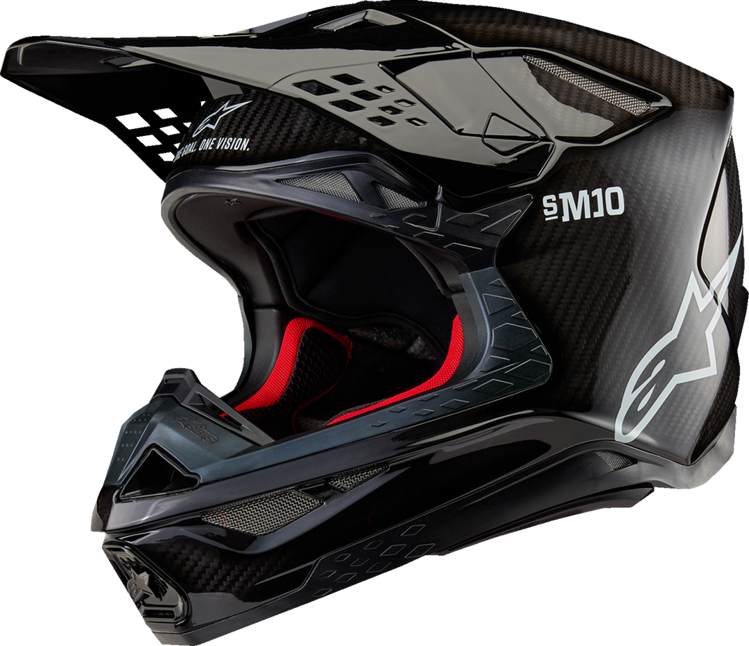 Alpinestars Supertech M10 MIPS Helmet - Gloss Black Carbon