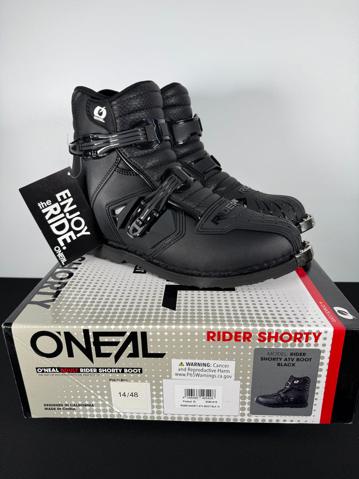 O'NEAL Shorty Boot - Black - Size Euro 48 / US 14 - OPEN BOX
