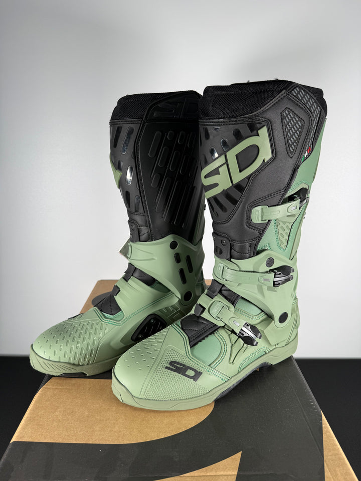 Sidi Crossair SL Army/Black Boots - Limited Edition - Size Euro 45 / US 11 - OPEN BOX