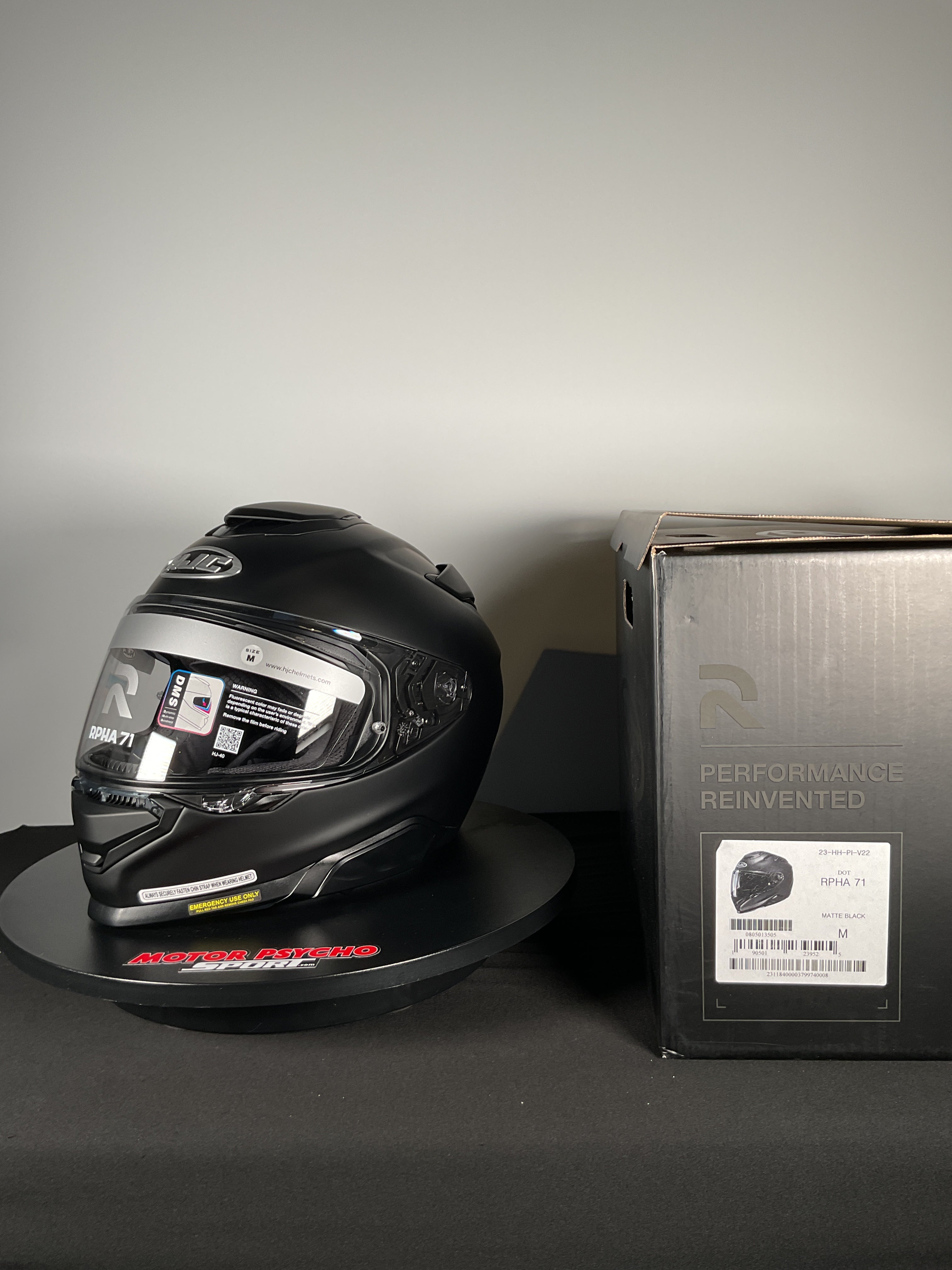 HJC RPHA 71 Helmet - Matte Black - Size M - Used Open Box – Motor