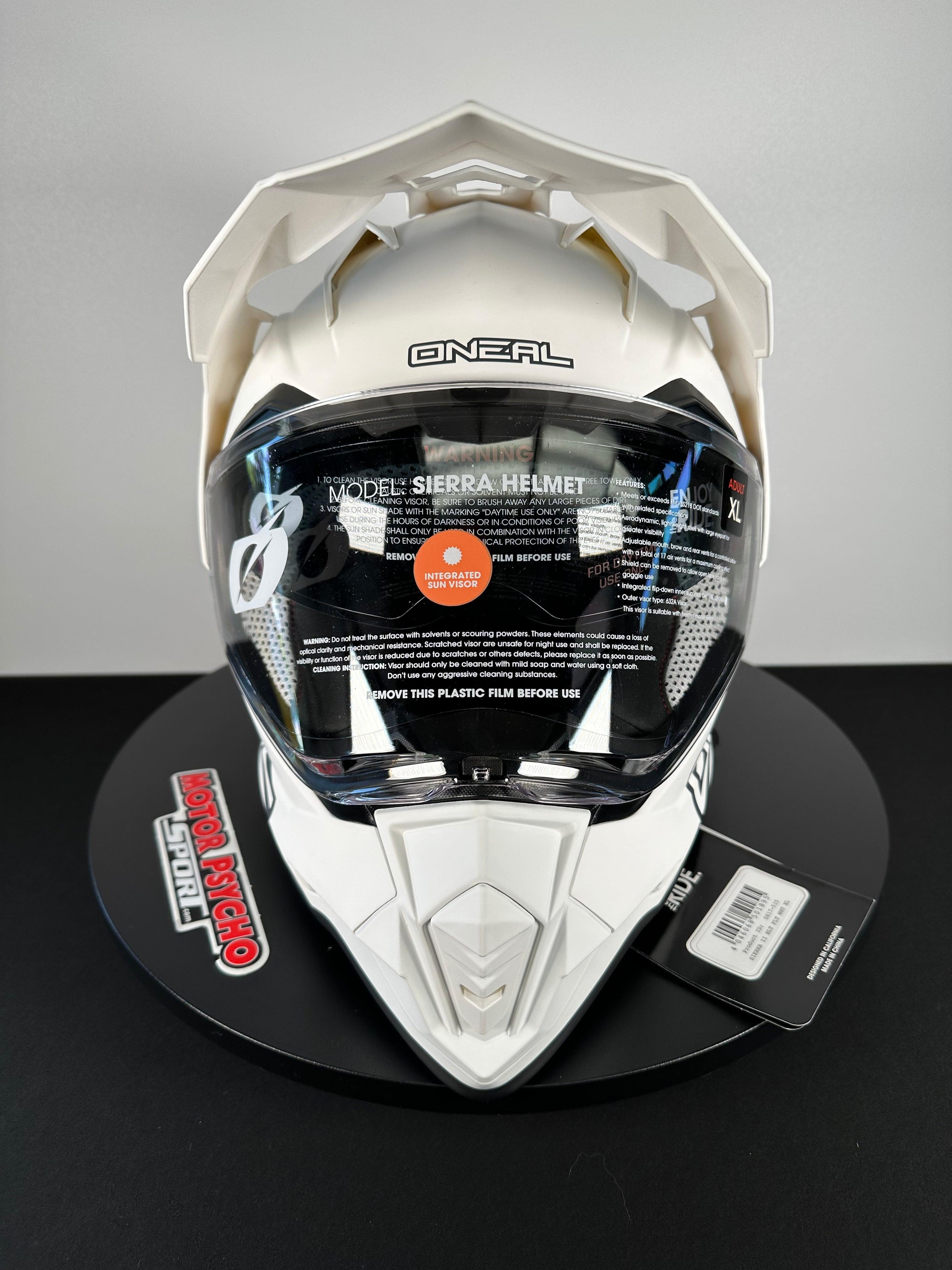 O'Neal Sierra II Helmet White – Motor Psycho Sport