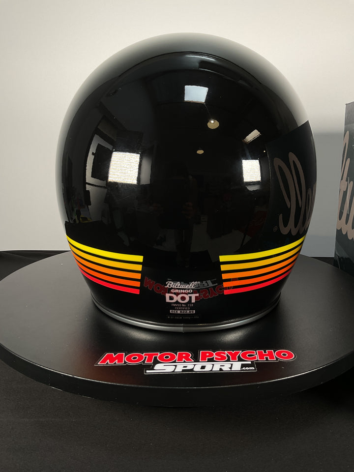 Biltwell Gringo ECE Helmet Gloss Black Spectrum - Size Medium -Used Like New