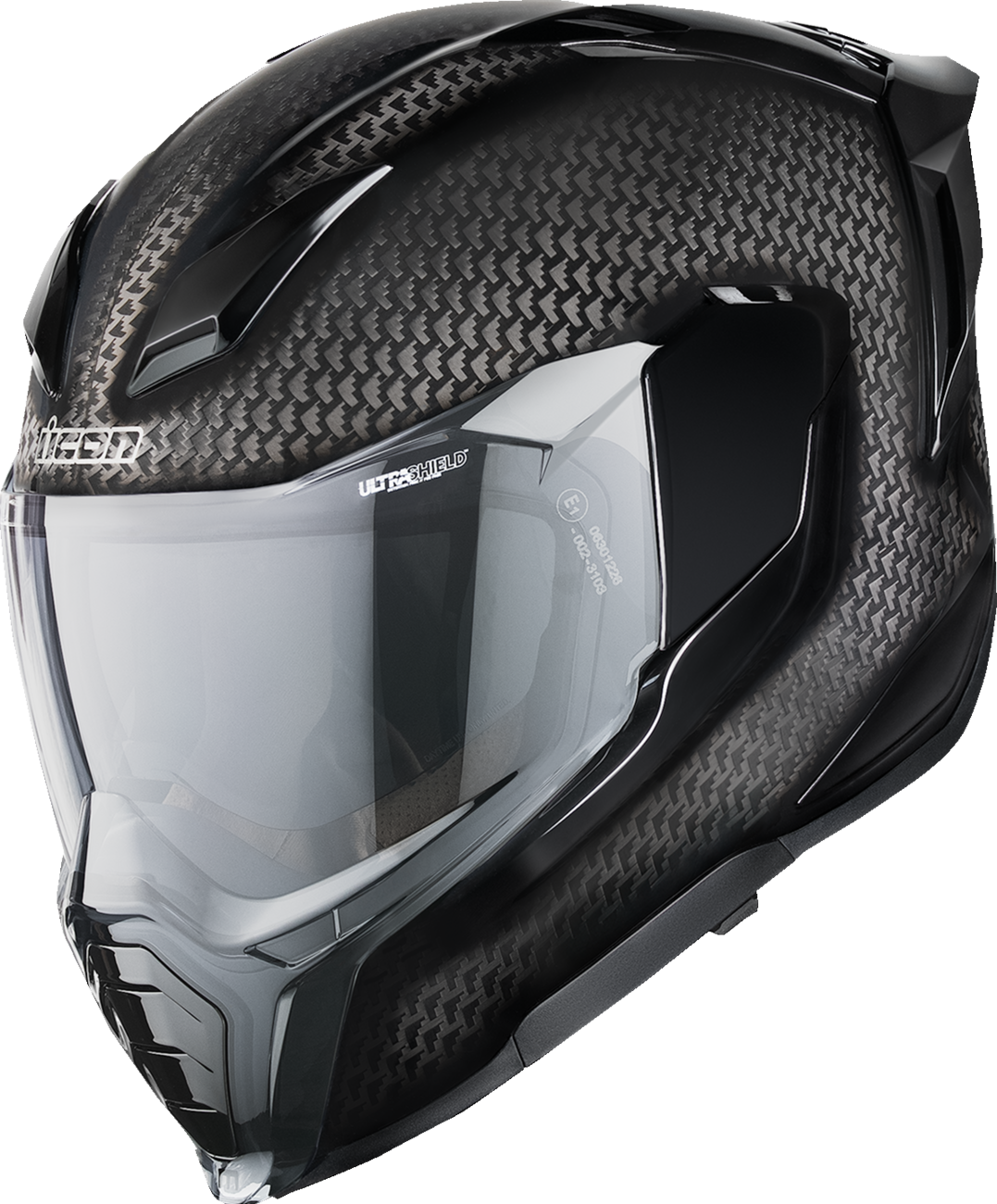 head icon helmet Airframe Pro Aztec Nine Full Face Motorcycle style helmet Icon Threshold Helmet l White