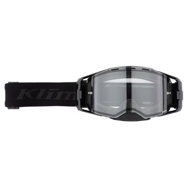 KLIM EDGE OFF-ROAD GOGGLE-STEALTH BLACK CLEAR LENS