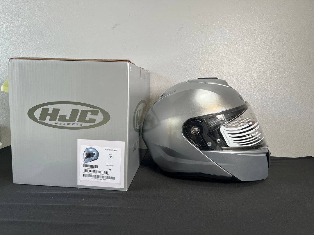 HJC i90 Modular Helmet - Silver - Size Medium - OPEN BOX