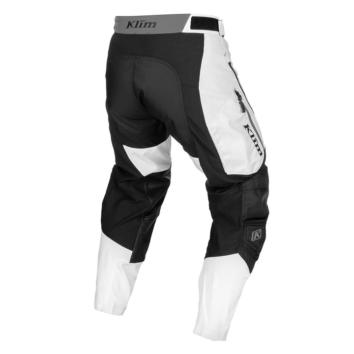 KLIM DAKAR IN-THE-BOOT PANT - WHITE - BLACK