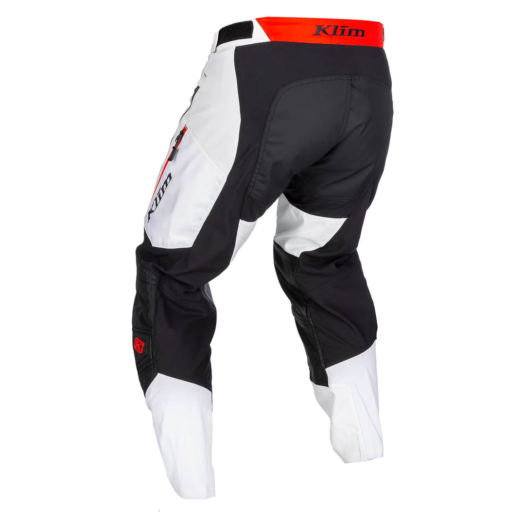 KLIM DAKAR IN-THE-BOOT PANT - WHITE - BLACK