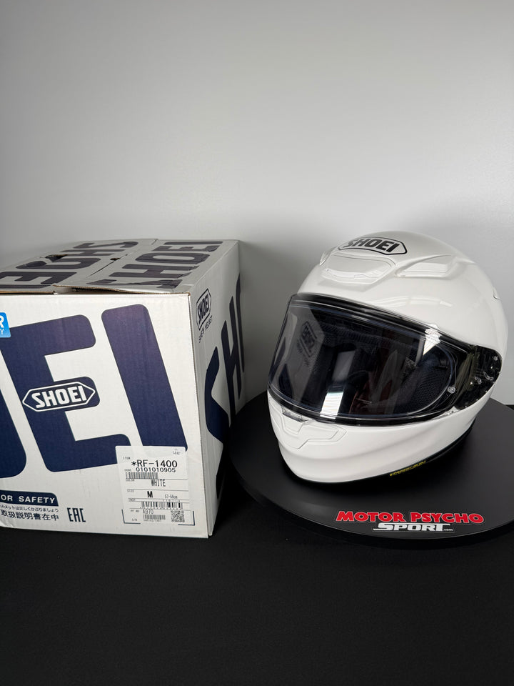Shoei RF-1400 Helmet - White - Size Medium - USED / EXCELLENT - FINAL SALE / NO RETURNS