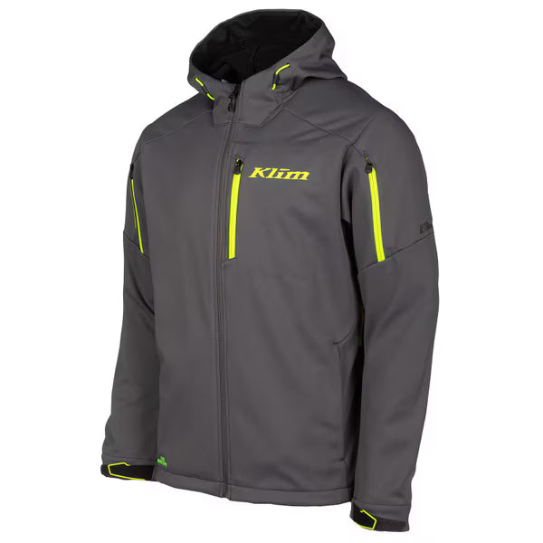 KLIM INVERSION HOODED JACKET - ASPHALT - HI-VIS