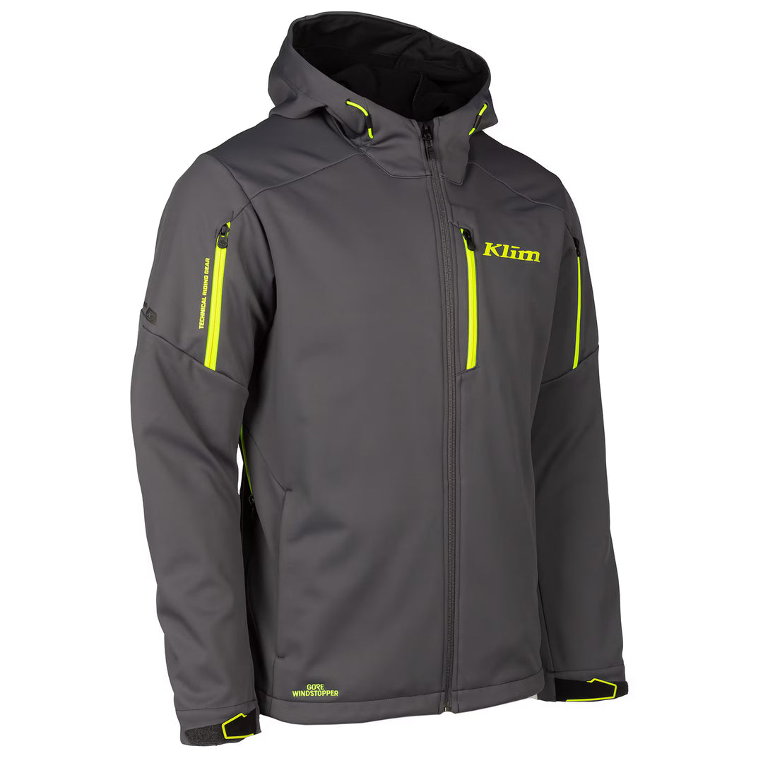 KLIM INVERSION HOODED JACKET - ASPHALT - HI-VIS