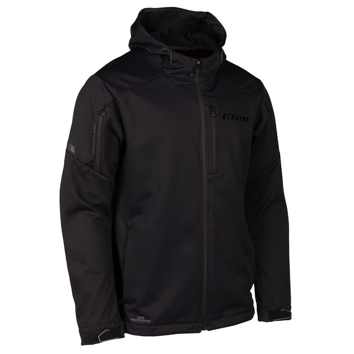 KLIM INVERSION HOODED JACKET - BLACK - METALLIC BLACK