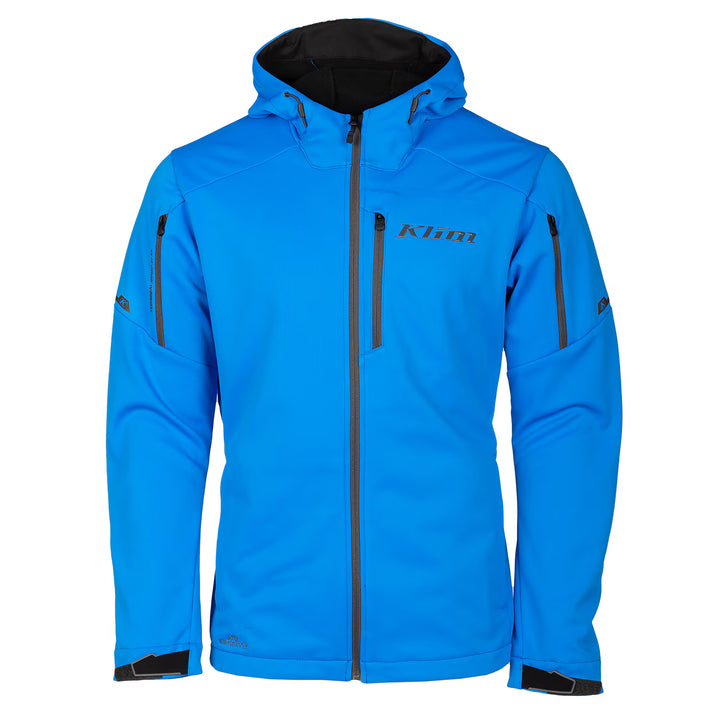 KLIM INVERSION HOODED JACKET - ELECTRIC BLUE LEMONADE - ASPHALT