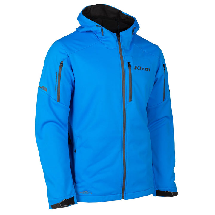 KLIM INVERSION HOODED JACKET - ELECTRIC BLUE LEMONADE - ASPHALT