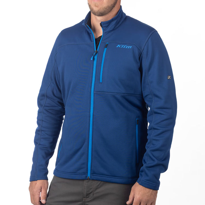 KLIM INFERNO JACKET - NIGHTFALL BLUE - ELECTRIC BLUE LEMONADE