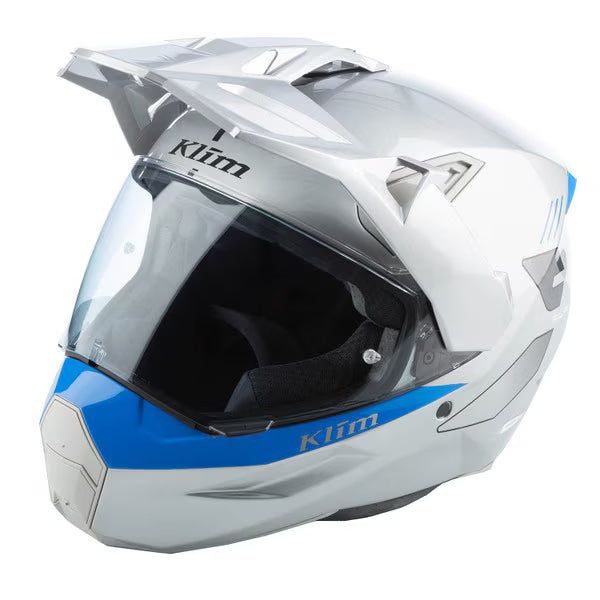 Klim X1 ALPHA HELMET ECE/DOT-GLOSS CONCEPT HIGH-RISE - ELECTRIC BLUE LEMONADE