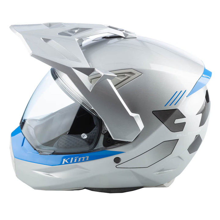 Klim X1 ALPHA HELMET ECE/DOT-GLOSS CONCEPT HIGH-RISE - ELECTRIC BLUE LEMONADE