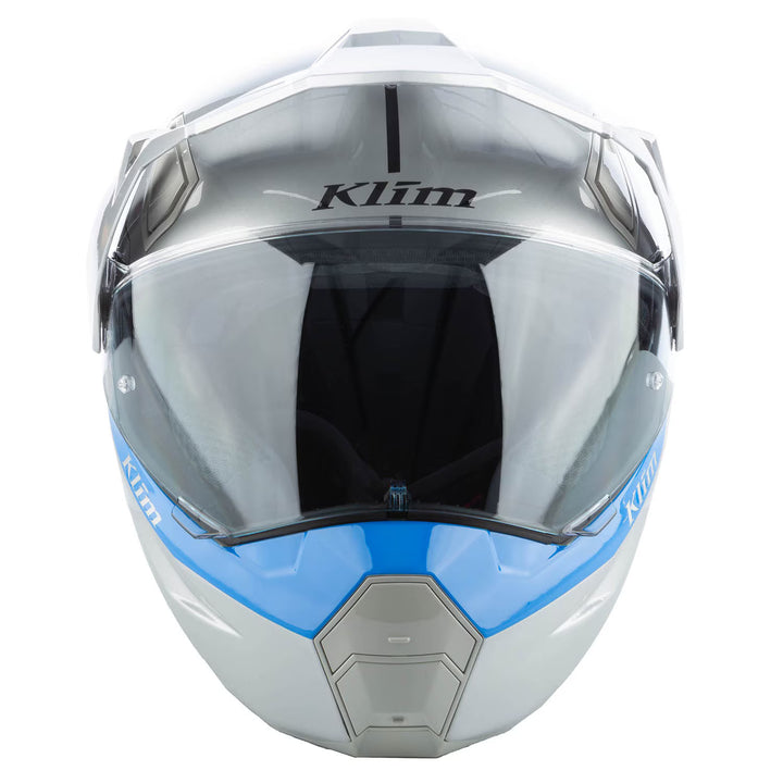Klim X1 ALPHA HELMET ECE/DOT-GLOSS CONCEPT HIGH-RISE - ELECTRIC BLUE LEMONADE