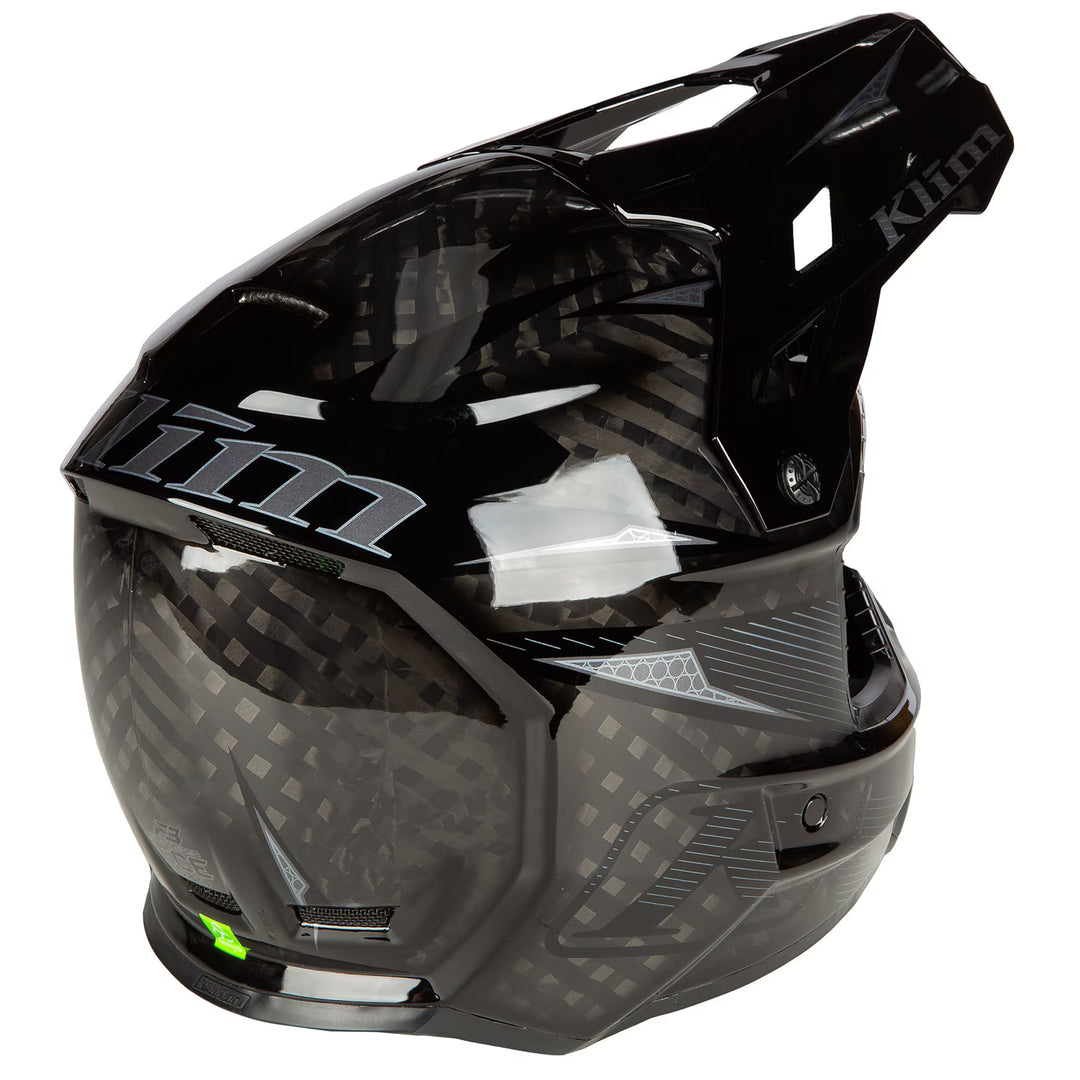 KLIM F3 CARBON PRO OFF-ROAD HELMET ECE - STRIKER CARBON GLOSS BLACK